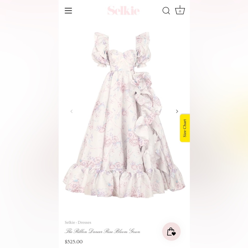 Selkie The Ribbon Dancer Rose Bloom Gown X-LARGE